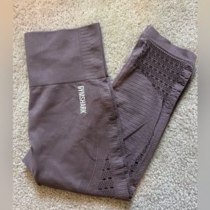 Gymshark Energy Seamless cropped leggings Purple Wash Size Small